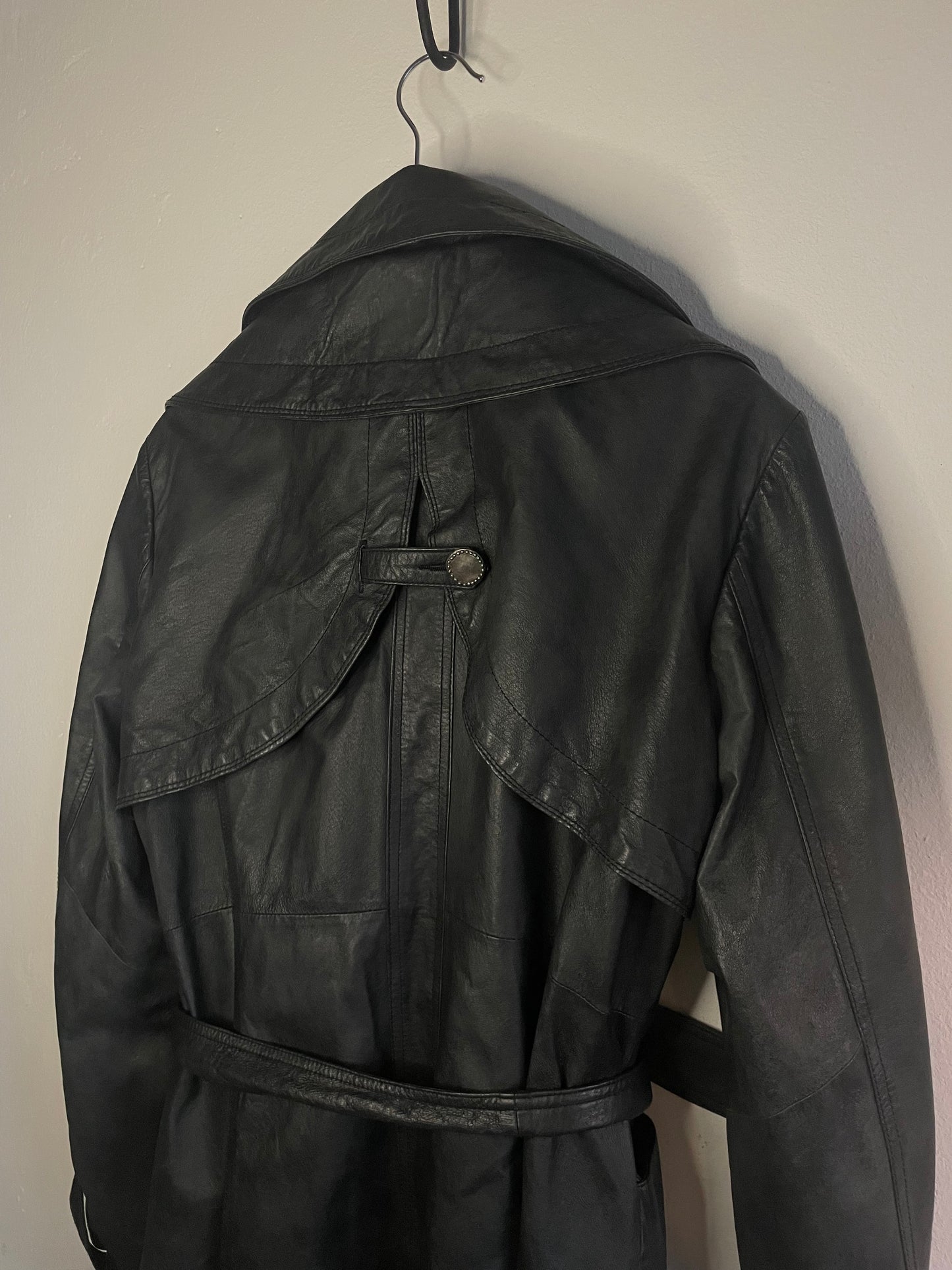 Vintage Leder Mantel