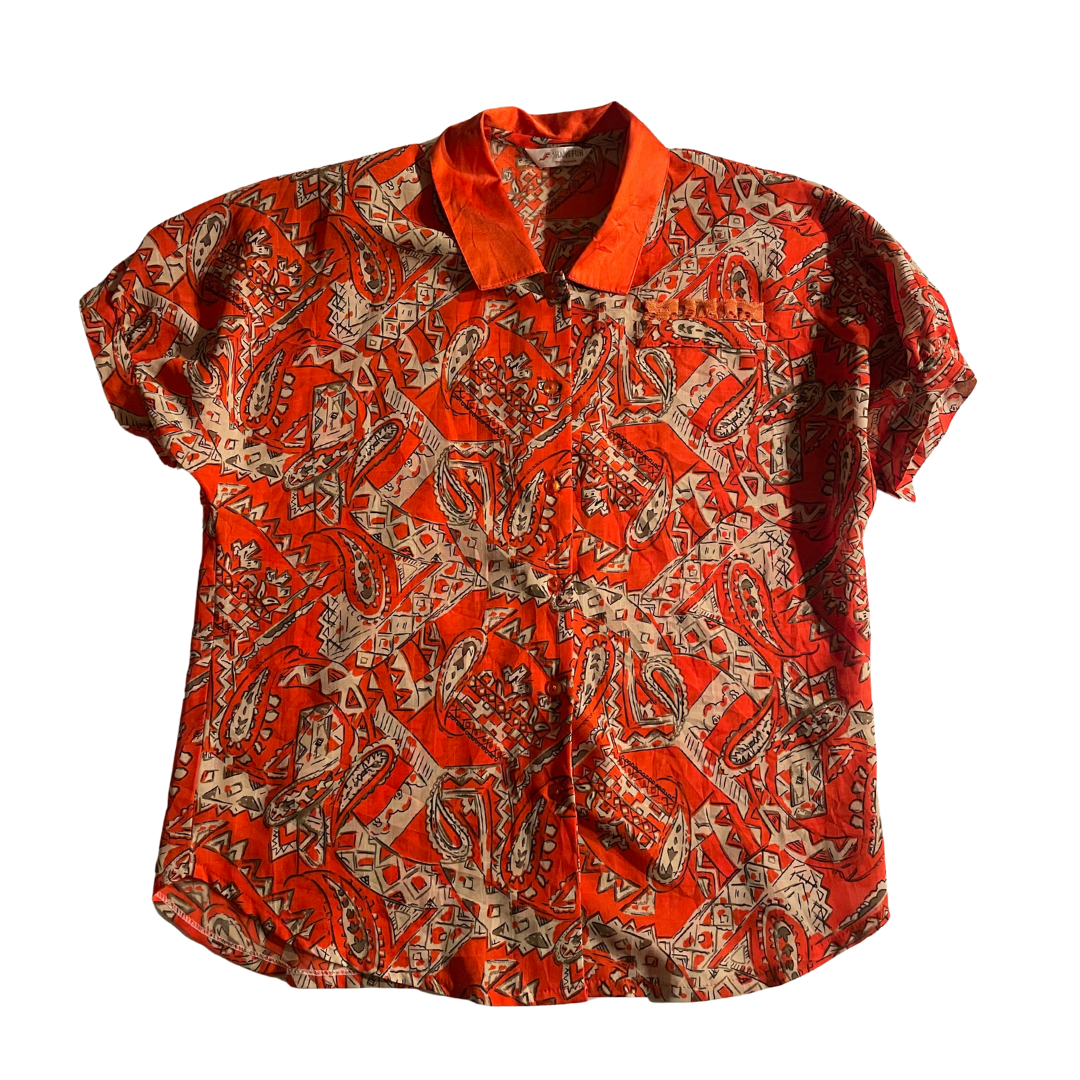 Vintage Bluse Orange
