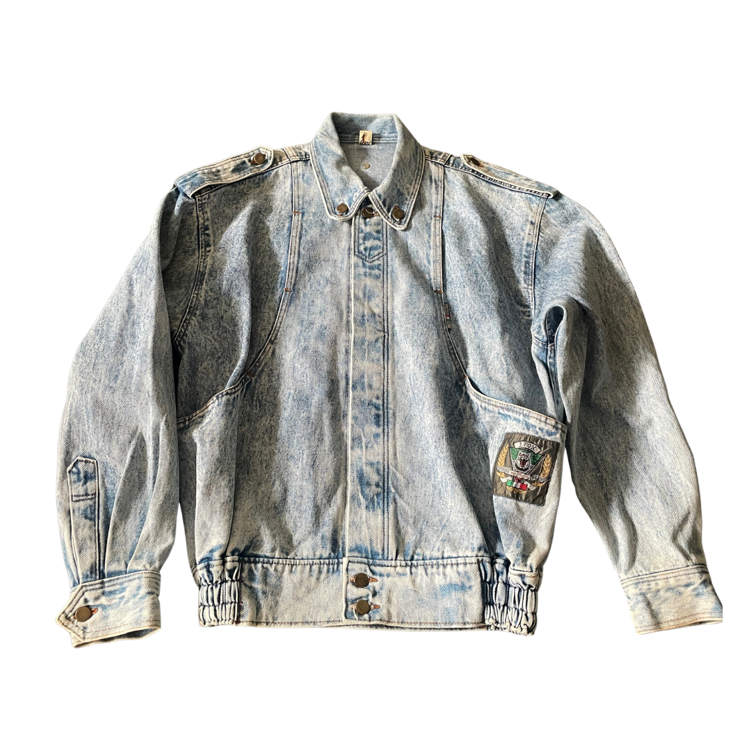 Vintage Jeansjacke bestickt