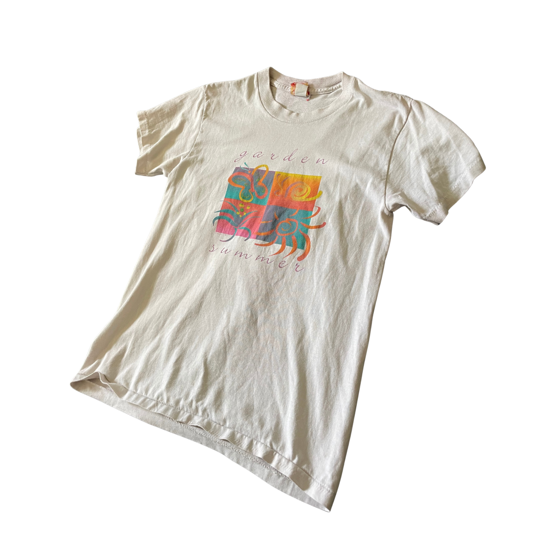 Vintage Shirt Garden Summer