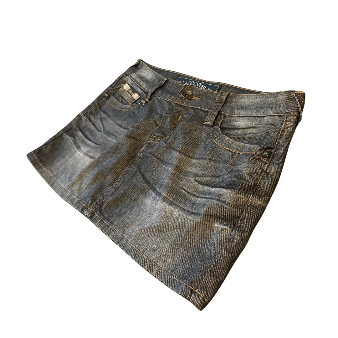 Jeans Mini Rock Y2K