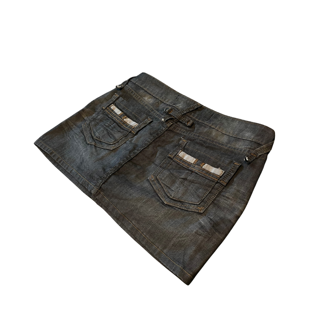 Jeans Mini Rock Y2K