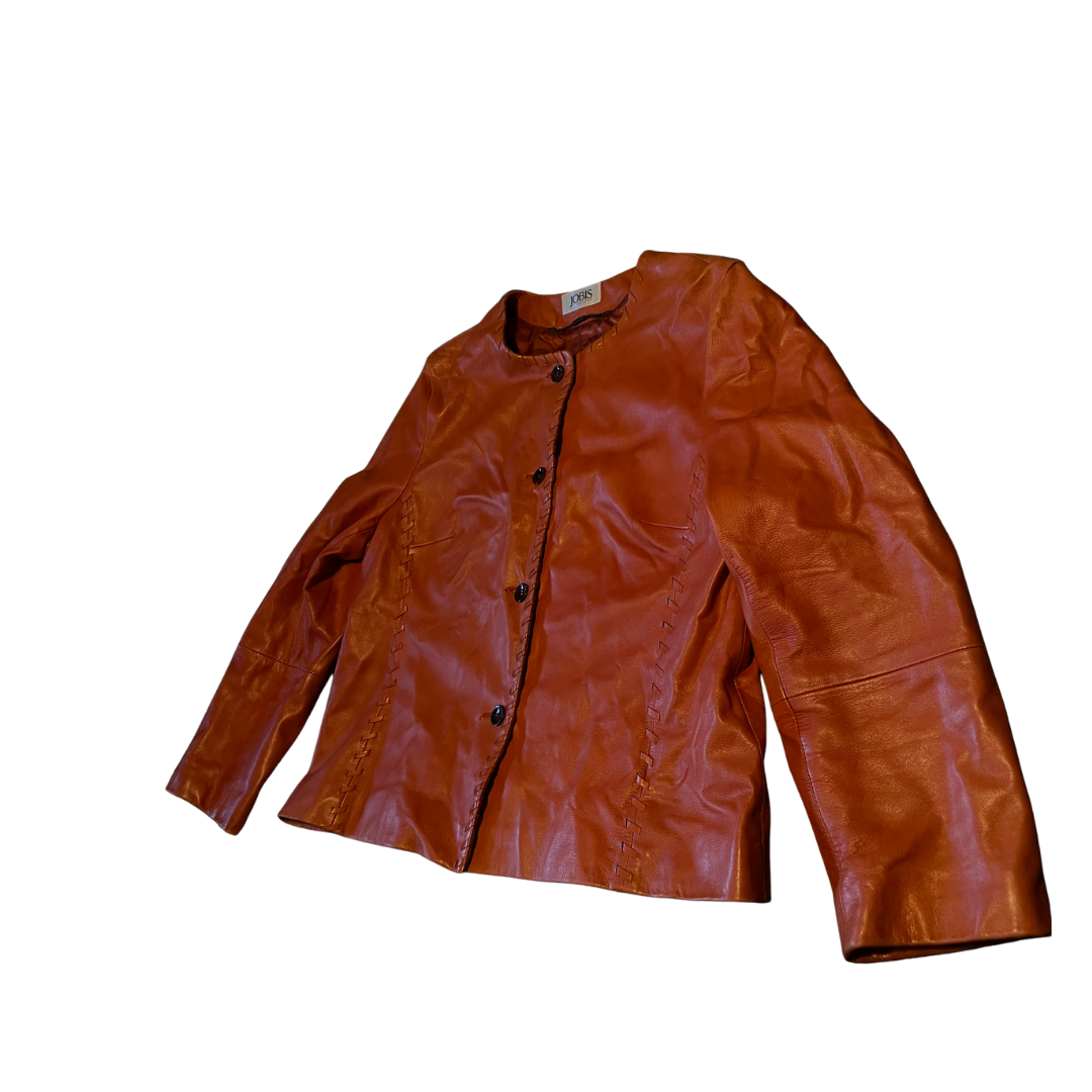 Jobis Leder Jacke Orange