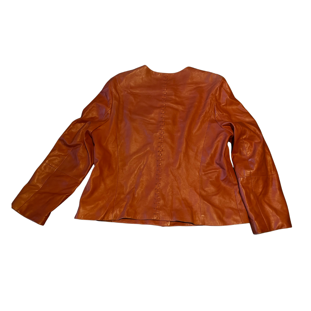 Jobis Leder Jacke Orange