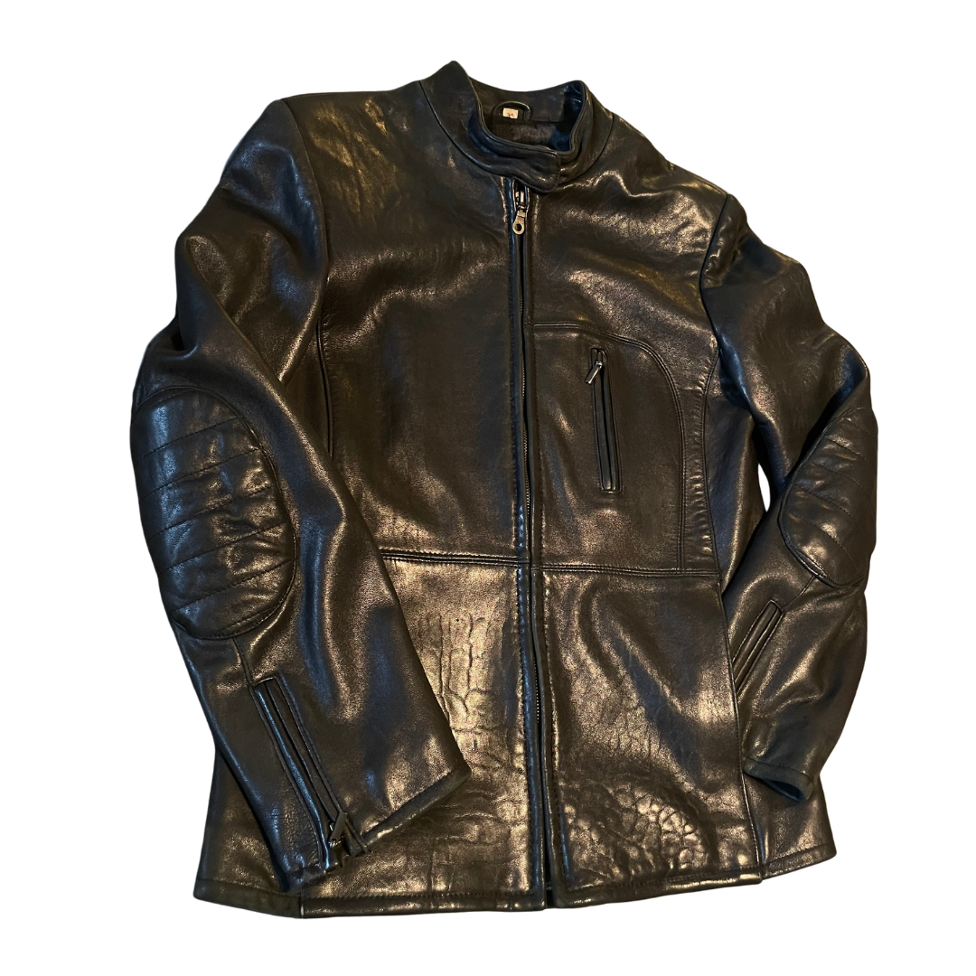 Vintage Biker Leder Jacke
