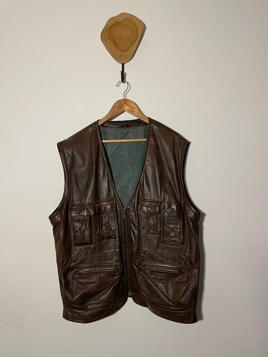 Vintage Leder Weste